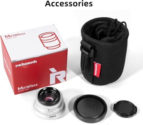 عدسة Pergear 25 مم F1.7 ذات فتحة كبيرة APS-C M4/3 متوافقة مع باناسونيك GH6، GH5، GH5II GH4، GM5، GX1، G9II Olympus OM-1 II، E-M5 III، OM-5، E-P7، E-M10 IV (الشظية) in Kuwait