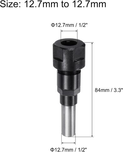 uxcell Router Collet Extension Rod Converter Adapter 8mm to 12.7mm for CNC Engraving Machine Woodworking Milling Bit in Saudi Arabia