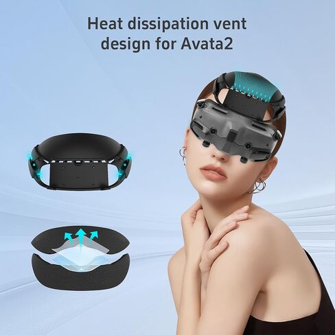 وسادة الجبهة RCstyle مصممة خصيصًا لطائرة Dji Google 3 FPV بدون طيار، وسادة مدمجة مريحة من قطن البولي يوريثان، تقلل من وزن الرأس وتحسن تجربة الطيران in Kuwait