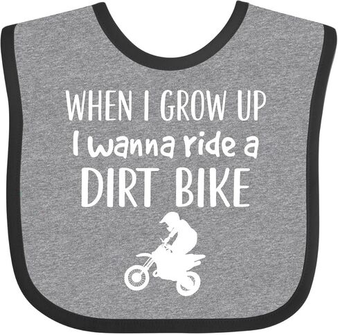 inktastic Dirt Biking Motocross Future Dirt Biker Baby Bib in Saudi Arabia