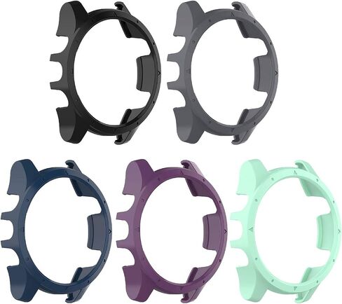 متوافق مع حافظة ساعة الجري Garmin Forerunner 935,945، واقيات الإطار مصممة لأغطية FR 935 / FR 945 ممتص الصدمات مطلي بالكمبيوتر (10 ألوان في العبوة) in Saudi Arabia
