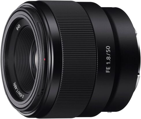 سوني (SEL50F18F FE عدسة E-Mount كاملة الإطار مقاس 50 مم F1.8 + حزمة التصوير الفوتوغرافي فلاش وفلتر فائق سعة 64 جيجابايت) in Saudi Arabia