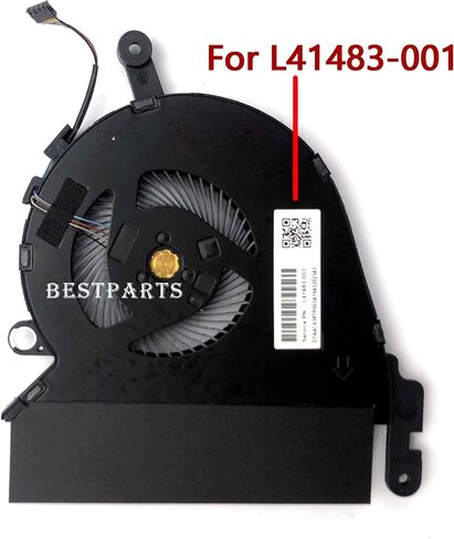 BestParts استبدال مروحة تبريد وحدة المعالجة المركزية + وحدة معالجة الرسومات الجديدة لسلسلة أجهزة الكمبيوتر القابلة للتحويل HP Spectre 15-df X360، 15-df00xx 15-df10xx، 15T-DF، P/N: L41482-001 L41483-001 in Kuwait