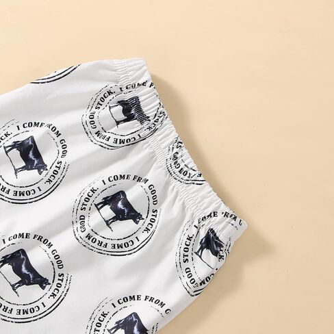 Newborn Baby Boy Summer Clothes Short Sleeve Letter Romper Farm Tractor Chicken Print Pants Hat 3Pcs Outfit in Saudi Arabia
