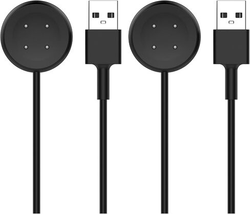 قطعتان لشاحن بديل لساعة Pixel 2 متوافقة مع قاعدة شحن كابل شحن USB Google Pixel Watch 2/Ace LTE، 4 دبابيس 3.3 قدم (ليست لساعة Pixel 1) in Saudi Arabia