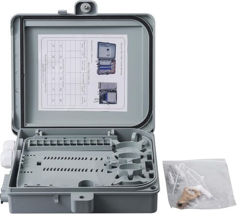 12 Core Fiber Optical Terminal Box Fiber Optic Distribution Enclosure FTTH Fiber Optic Accessories 9.64 x 8.66 x 2.56inch in Saudi Arabia