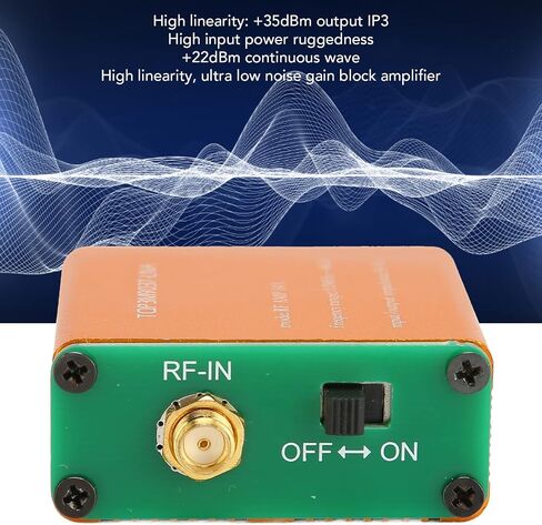 RF Amplifier, 0.1MHz‑6GHz Full Band Low Noise Amplifier, 1.95GHz 20dB High Gain LNA RF Power Preamplifier Module, 50Ω (2500mAh Li Ion Battery) in Saudi Arabia
