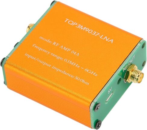RF Amplifier, 0.1MHz‑6GHz Full Band Low Noise Amplifier, 1.95GHz 20dB High Gain LNA RF Power Preamplifier Module, 50Ω (2500mAh Li Ion Battery) in Saudi Arabia