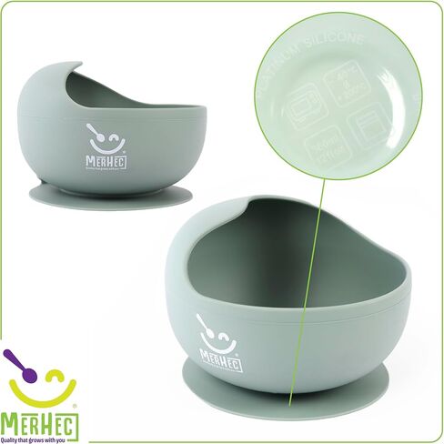 مجموعة تغذية الأطفال المصنوعة من السيليكون - مجموعة أطباق وأطباق الأطفال - Platos para Bebes comida 6 أشهر in Kuwait