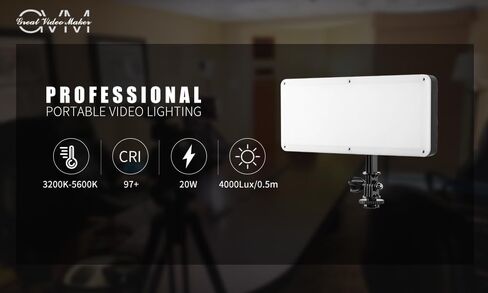 لوحة إضاءة فيديو GVM LED، إضاءة التصوير الفوتوغرافي للتحكم في التطبيق 3200K~5600K CRI 97+ مع دعامة حذاء ساخن تدور 180 درجة، ضوء على الكاميرا للتصوير الفوتوغرافي وتسجيل الفيديو وكاميرا YouTube DSLR in Saudi Arabia