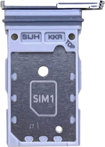 Compatible with Samsung Galaxy S22 Ultra Dual SIM Card Tray Holder Slot Replacement Parts + Open Eject Pin (White) in Kuwait