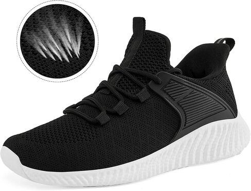 KPP Walking Shoes for Men Breathable Tennis Running Gym Sneakers Slip On Memory Foam Shoes in Kuwait