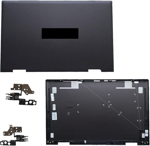 غطاء خلفي بديل للكمبيوتر المحمول LCD مع مفصلات لجهاز HP Envy X360 15-ED 15M-ED 15T-ED 0023DX L93203-001 L93204-001 (أسود) in Saudi Arabia
