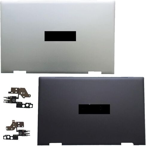 غطاء خلفي بديل للكمبيوتر المحمول LCD مع مفصلات لجهاز HP Envy X360 15-ED 15M-ED 15T-ED 0023DX L93203-001 L93204-001 (أسود) in Saudi Arabia