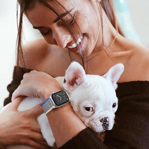 حلقة منفردة رياضية قابلة للتمدد من Maledan متوافقة مع أساور ساعة Apple 44 مم 45 مم 49 مم 42 مم 41 مم 40 مم 38 مم للرجال والنساء، 6 عبوات من الأشرطة المضفرة من النايلون لساعة Apple Ultra 2 SE iWatch Series 9 8 7 6 5 4 3 2 1 in Kuwait