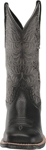 Ariat Womens Round Up Remuda Western Boot Black Deertan 9 Wide in Saudi Arabia