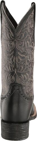 Ariat Womens Round Up Remuda Western Boot Black Deertan 9 Wide in Saudi Arabia