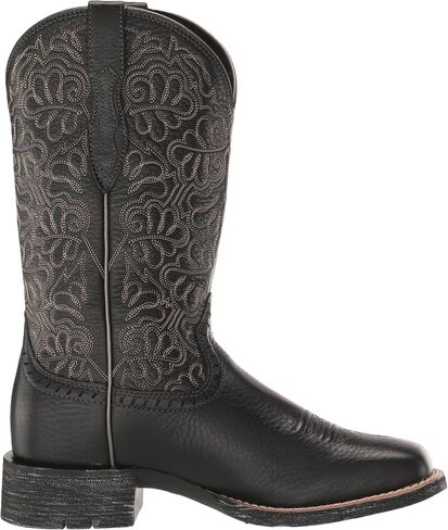 Ariat Womens Round Up Remuda Western Boot Black Deertan 9 Wide in Saudi Arabia