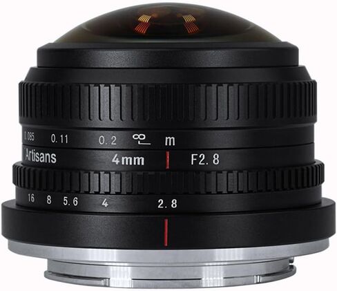 7artisans 4mm F2.8 Fisheye Lens,APS-C Ultra Wide Angle Camera Lens for M4/3 Mount Cameras EPM1 EPM2 EPL1 EPL2 EPL7 EPL9 E-M1 E-M5 E-M10 E-Pen-P G1 G2 G3 GX7 GX8 GM5 GM10 GH3 GH5 in Saudi Arabia