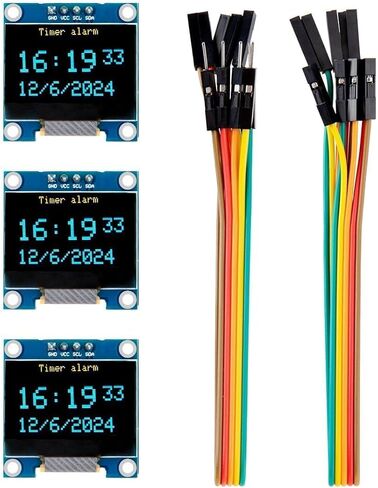 ELEGOO 3PCS 0.96 Inch OLED Display Screen Module Compact Self-Luminous Mini Screens for Arduino Projects in Saudi Arabia