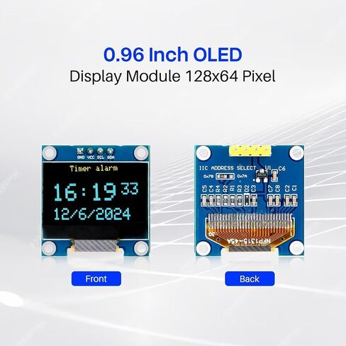 ELEGOO 3PCS 0.96 Inch OLED Display Screen Module Compact Self-Luminous Mini Screens for Arduino Projects in Saudi Arabia