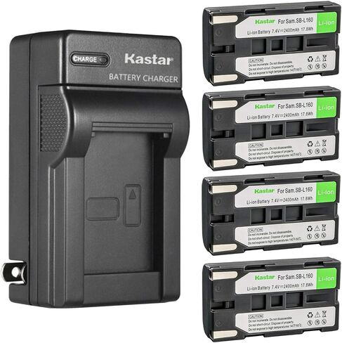 استبدال بطارية SB-L160 وشاحن حائط تيار متردد من Kastar لهاتف Samsung VP-W80، VP-W80U، VP-W87، VP-W87D، VP-W90، VP-W95D، VP-W97، SC-L520، SC-L530 ، SC-L550، SC-L600، SC-L610، SC-L630، SC-L650 in Saudi Arabia