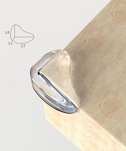 12 Pack Table Corner Protector for Baby, Corner Guards - Furniture Corner Guard & Edge Safety Bumpers, Baby Proof Bumper & Cushion, Cover Sharp Furniture & Table Edges, Clear and Transparent in Kuwait