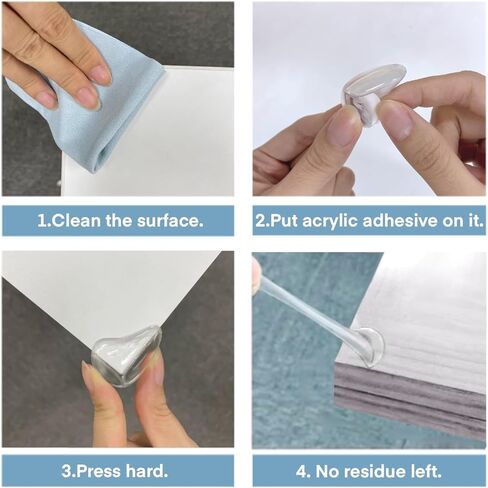 12 Pack Table Corner Protector for Baby, Corner Guards - Furniture Corner Guard & Edge Safety Bumpers, Baby Proof Bumper & Cushion, Cover Sharp Furniture & Table Edges, Clear and Transparent in Kuwait