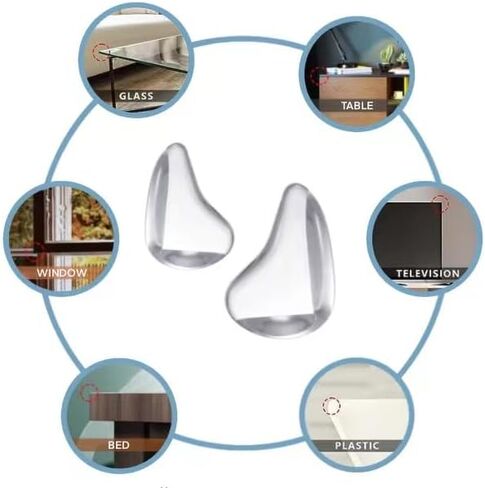 12 Pack Table Corner Protector for Baby, Corner Guards - Furniture Corner Guard & Edge Safety Bumpers, Baby Proof Bumper & Cushion, Cover Sharp Furniture & Table Edges, Clear and Transparent in Kuwait