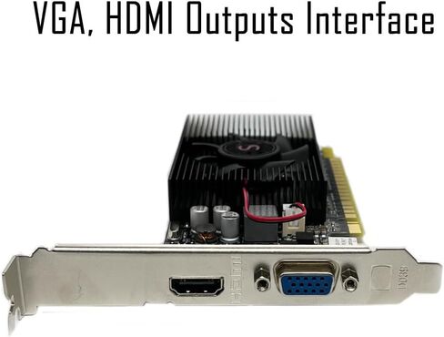 بطاقة فيديو Geforce GT 610 سعة 2 جيجابايت، بطاقة رسومات الكمبيوتر للكمبيوتر الشخصي، 2GD3 64 بت، HDMI VGA، ملف تعريف منخفض، PCI Express x16، DirectX 11 in Saudi Arabia