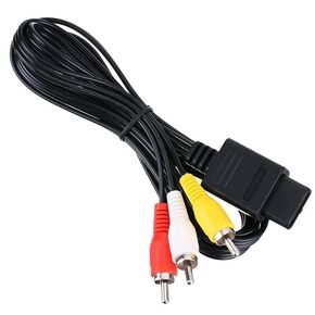 1.8 متر USB ذكر إلى 3 RCA ذكر جاك الفاصل، كابل تلفزيون AV فيديو الصوت Chinch لـ N64 SNES Super Gamecube NGC SFC