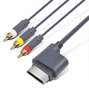 Xbox 360 AV Cable Cord Line Wire Component HDTV Video & RCA Stereo AV Cable for Xbox 360 Console Video Game-6FT/1.8M