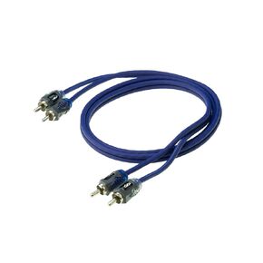 Scosche EFX Rogue RMM 2-Channel Twisted Pair RCA Interconnect Audio Cables - 2CH OFC Car Stereo, Power Sports & Marine Y-Adapter Connector Cable - 6 Inch Single Female to Dual Male