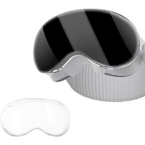 MEGREZ Protective Cover Compatible with Apple Vision Pro, TPU Protective Cover Case for Vision Pro VR Headset, 2024 VR Accessories for Vision Pro Anti-Scratch Shockproof, Clear
