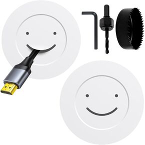Cord Hiders for TV on Wall, Behind Wall TV Wire Kit Cable Hider, in-Wall Cable Management Kit, Hide Cords Wall Mounted TV, White Cable Concealer for in Wall Cord Management - White