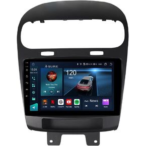 ASURE 9" Car Stereo Radio for Dodge Journey 2011-2019 Fiat Freemont,8Core 4+64GB Android System Car GPS Navigation Head Unit Kit,Built in Wireless Carplay,Android Auto,1280x720 Touchscreen Dash Player