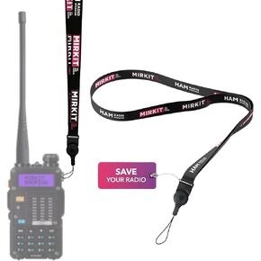Lanyard Mirkit HAM Radio Operator Neck Strap BAOFENG Accessories and Radio Equipment Quick Release for Two Way Radios, Ham Radio Gifts