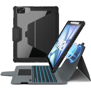 Nillkin iPad 10th Generation Keyboard and Magnetic Stand Magic Case for iPad 10.9 inch 10th case with Keyboard, Detachable Backlit Keyboard,Trackpad