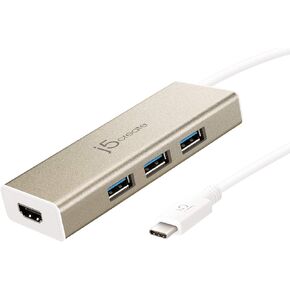 j5create USB 3.1 Type C to 3 USB 3.0 Hub with 4K HDMI port