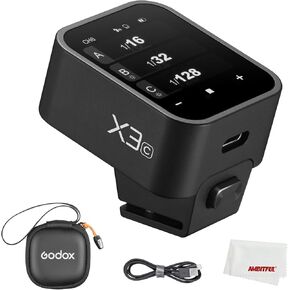 Godox X3 C X3-C X3C TTL Wireless Flash Trigger for Canon,2.4GHz Wireless System,High-Definition LED Screen,Built-in Lithium Battery for Canon EOS Cameras