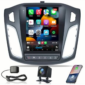 Car Stereo Radio for Ford Focus 2012-2018: 5GWiFi 8 Core 4G+32G Wireless CarPlay Android 13-1080P Backup Camera 1024 * 768 HD 9.7" Touchscreen Bluetooth 36EQ - GPS Navigation SWC FM DSP Mirror Link