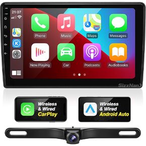 for Wrangler Radio Android 11 Touch Screen Compatible with Wireless Carplay Android Auto,Car Stereo Bluetooth Navigation Multimedia Player GPS FM/AM Backup Camera for Jeep Wrangler 2007-2018