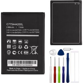 Replacement Battery C775444200L Compatible with BLU C5L MAX C0170 with Tools