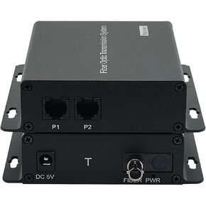 موسع هواتف POTS بمنفذين عبر مجموعة الألياف الضوئية A، هاتف أرضي PCM إلى محولات الألياف، وضع ST بصري أحادي الوضع 20 كم متعدد الأوضاع 500 متر، يدعم معرف الاتصال والخاتم والفاكس
