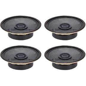 uxcell 0.5W 8 Ohm DIY Magnetic Speaker 50mm Dia Round Shape Replacement Loudspeaker 4pcs