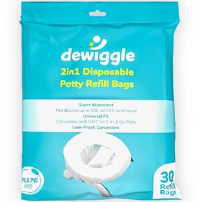 Disposable Potty Liners (Universal Fits All Types of Potty Chair, 30, Count)