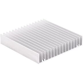 Aluminum Heat Sink Heatsink Module Cooler Fin for High Power Transistor Semiconductor Devices with 16 pcs fins 3.93"(L) x 3.93"(W) x 0.7"(H) /100mm(L) x 100mm(W) x 18mm(H)