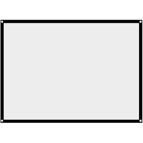 شاشة عرض محمولة مقاس 60-100 بوصة، قابلة للطي بنسبة 4:3 عالية الدقة من البوليستر غير المجعد مع زاوية رؤية مرئية لفيلم مسرح الأفلام الداخلي والخارجي (أبيض-100) in Kuwait