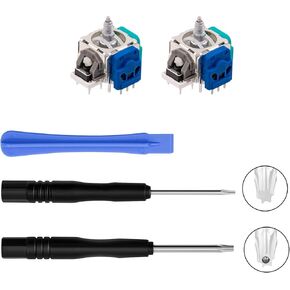 Mcbazel 5 in 1 Hall Effect Analog Joystick Repair Kit for Xbox Elite 2, 2PCS Hall Effect 3D Analog Joystick Thumb Sticks Replacement Parts with Opening Tool Compatible with Xbox Elite 2 Controller