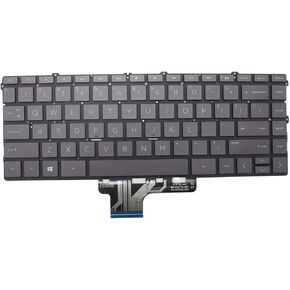 لوحة مفاتيح بديلة جديدة لجهاز HP Spectre x360 13-AW 13-AW0000 13T-AW000 13-AW0008CA 13-AW0023DX 13-AW0003DX 13-AW0013DX لوحة مفاتيح الكمبيوتر المحمول بإضاءة خلفية أمريكية